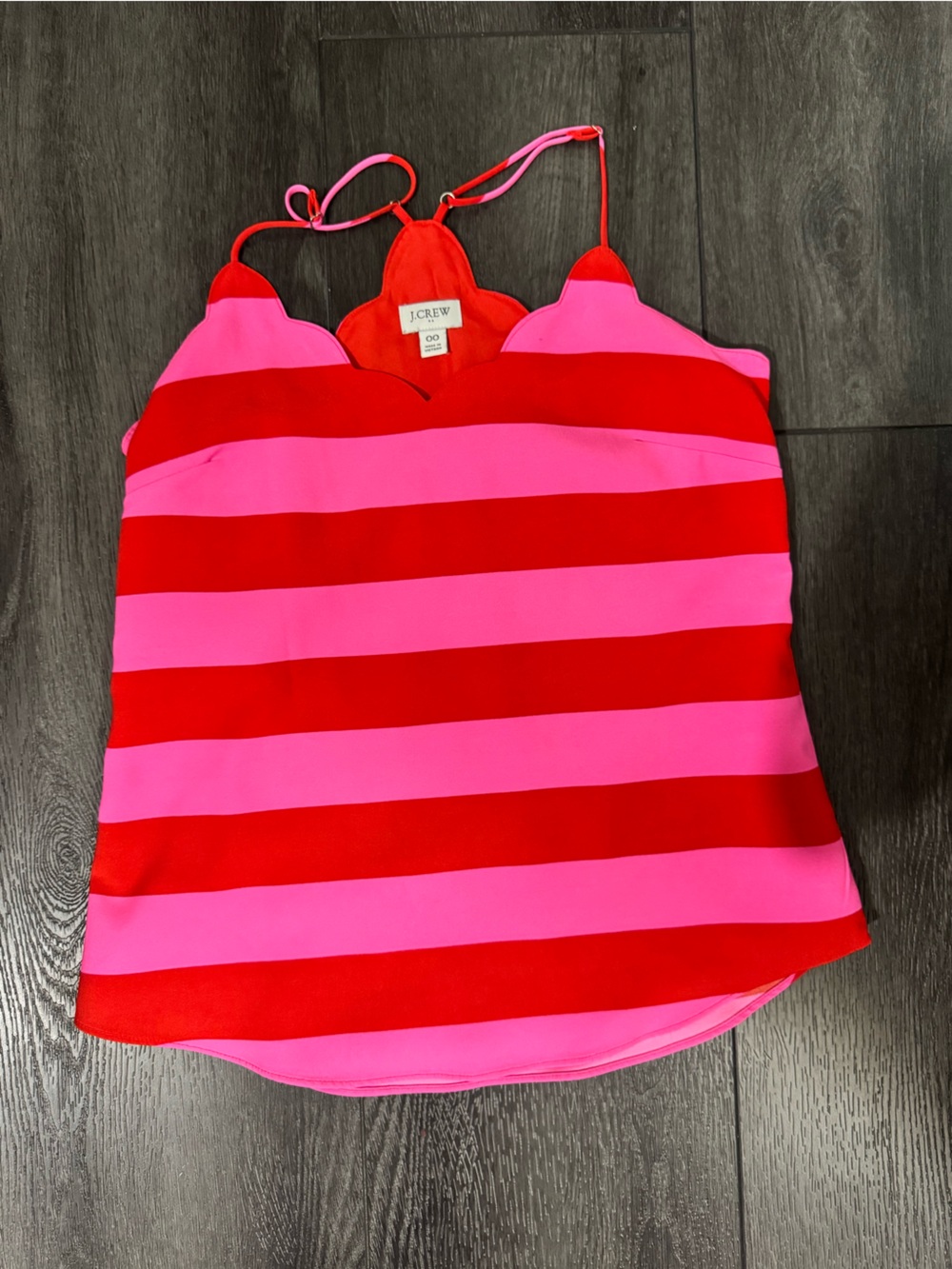 J.Crew Women's Pink and Red Cami